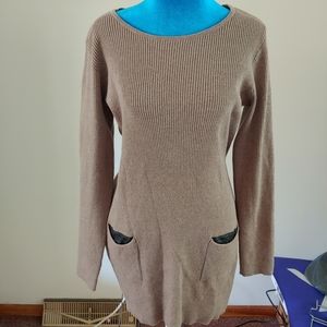 Alyx Taupe Long Sleeve Sweater Dress size XL